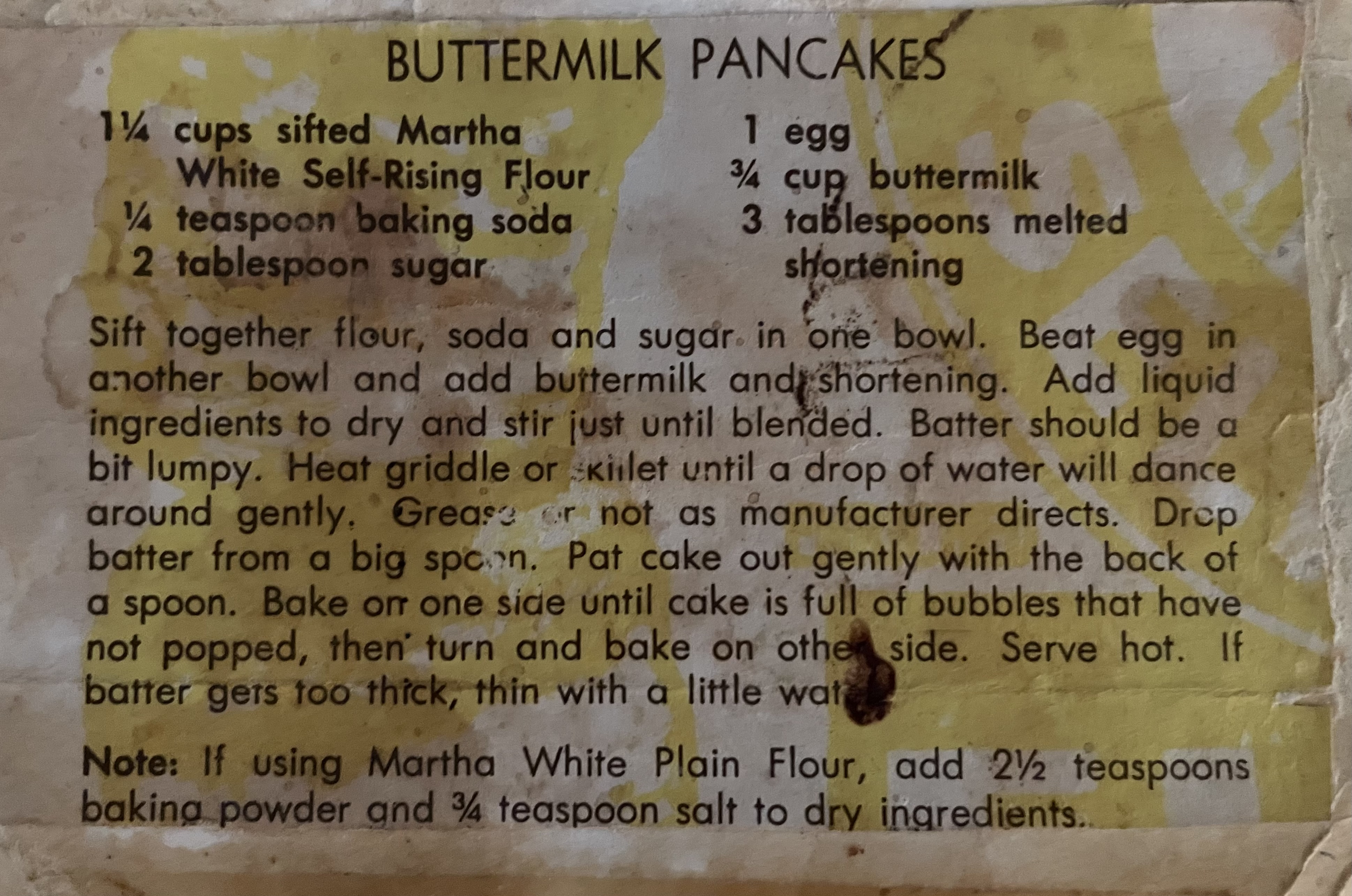 Buttermilk Pancakes