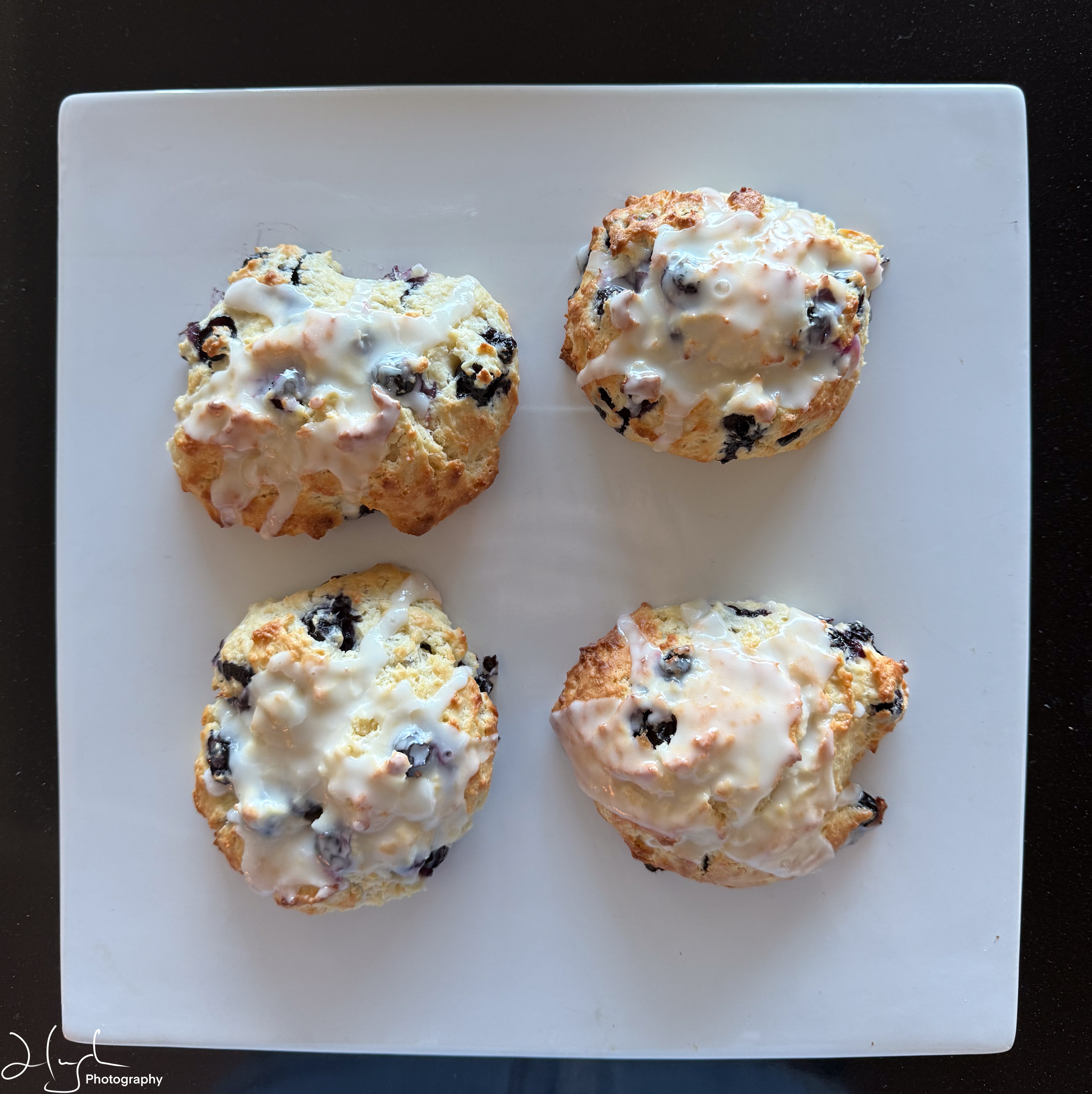 Lemon-Blueberry Drop Biscuits